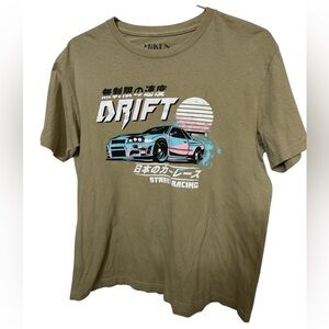 Retro Brown Miken Nissan Skyline Drift Street Racing Men’s M T-Shirt MINTY